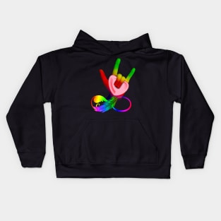 Love Forever Symbol LGPT Costume Gift Kids Hoodie